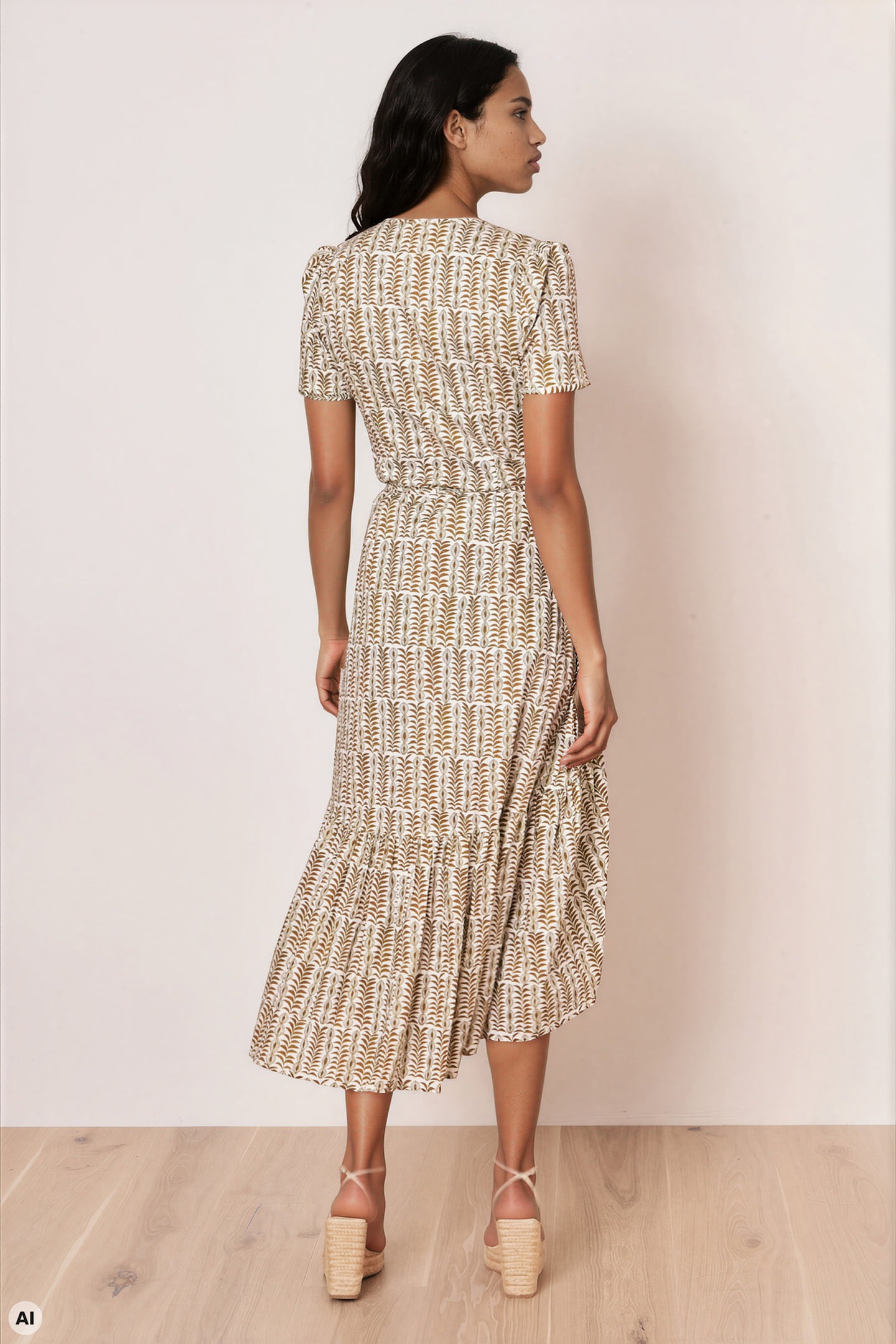 Vokuhila Wickelkleid