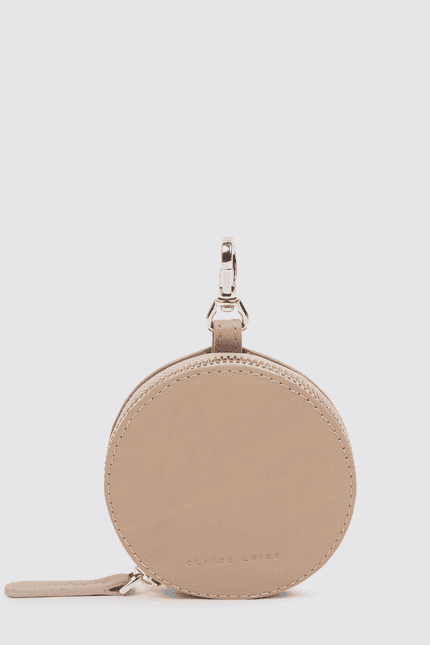 Round leather wallet