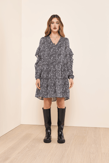 Weites Volantkleid
