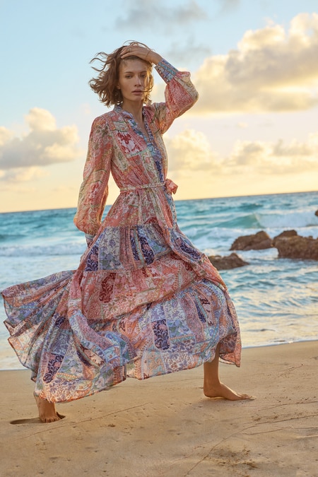Maxikleid mit Knopfreihe