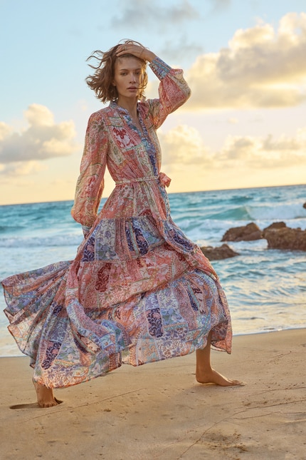 Maxikleid mit Knopfreihe