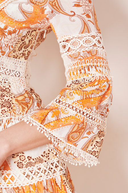 Paisley pattern summer dress