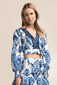 Bluse mit Borte