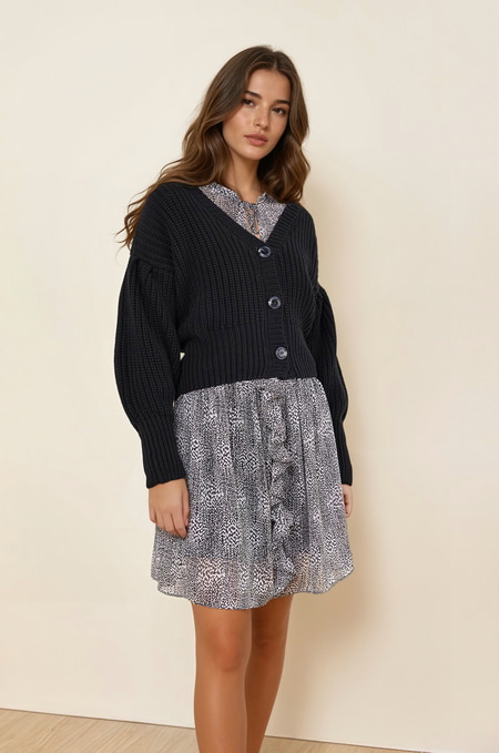 Strickjacke mit Merinowolle