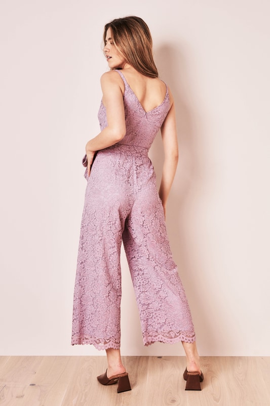 Purple lace jumpsuit online
