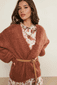 Strickjacke mit Ballonärmel