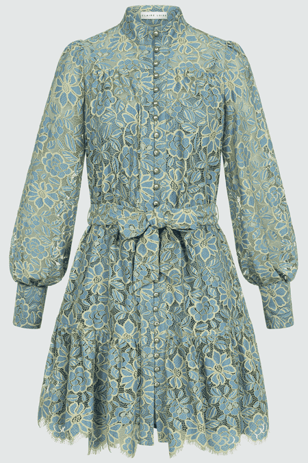 Geblümtes Spitzenkleid
