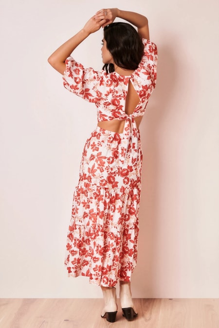 Maxi dress with cuts-outs