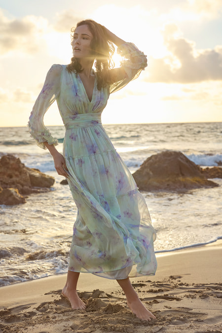 Abendkleid Langärmlig