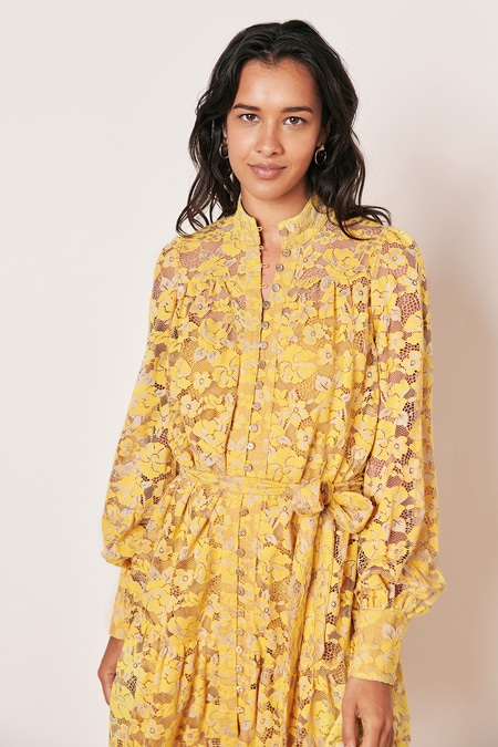 Gelbes kleid spitze clearance
