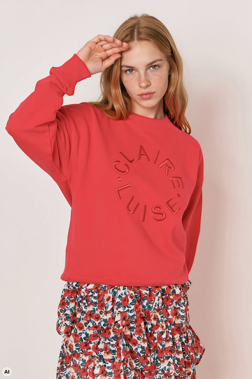 Sweatshirt with embroidery