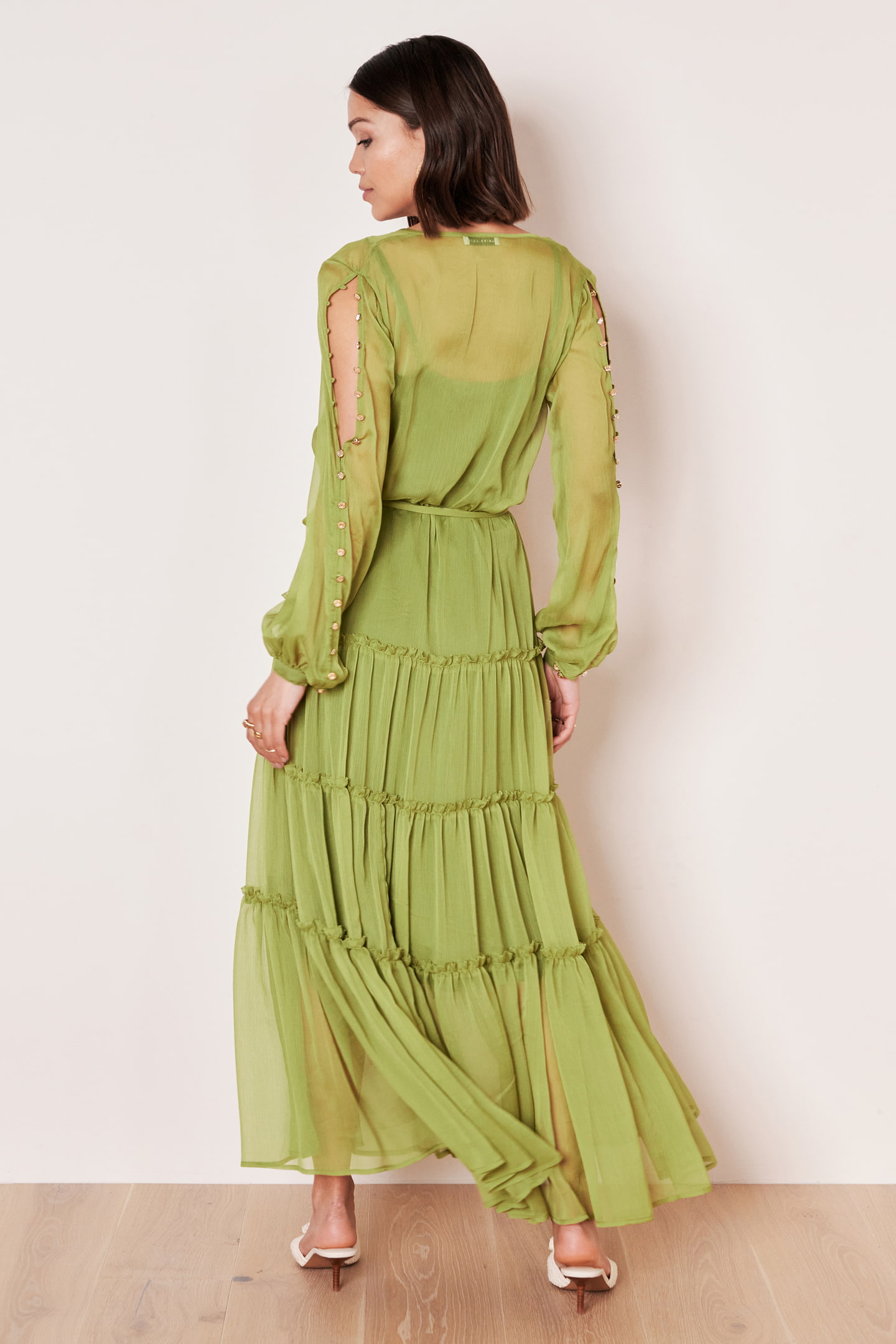 Semi-transparent maxi dress