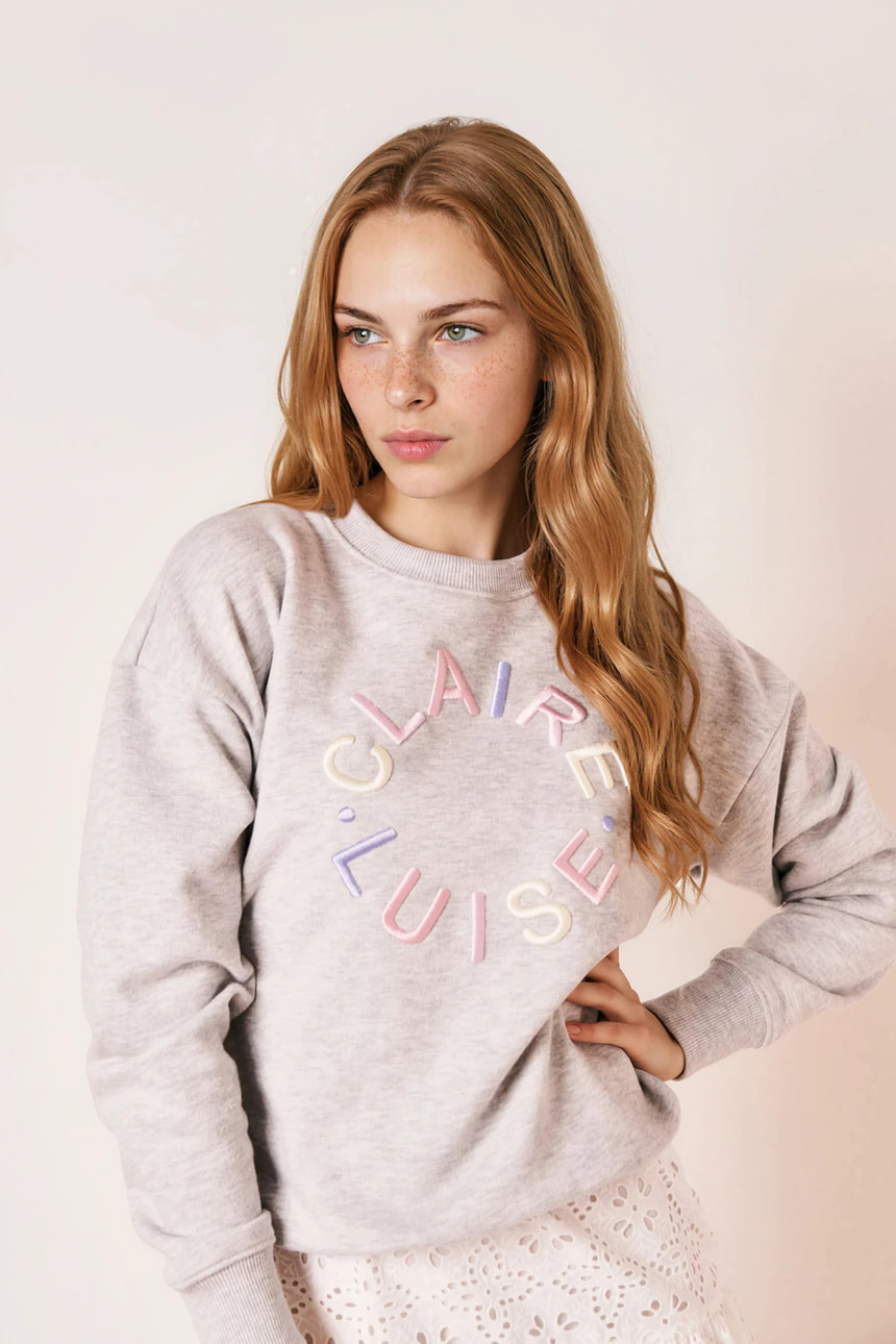 Sweatshirt mit Stickerei