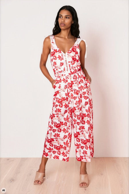 Floral jumpsuit