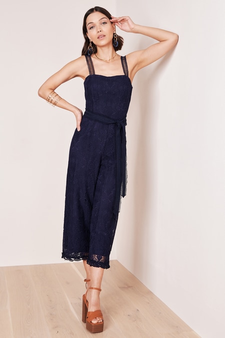 Jumpsuit mit Taillenband