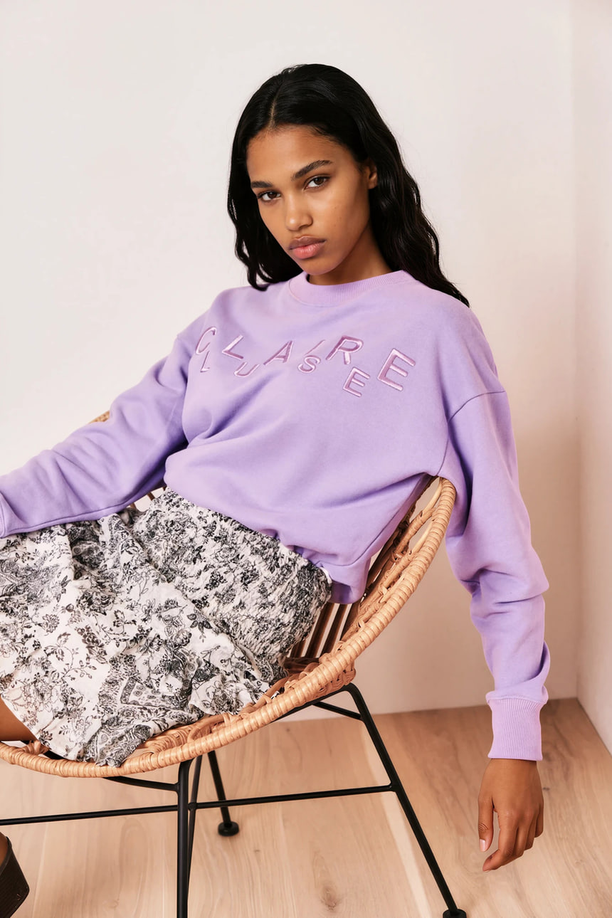 Besticktes Sweatshirt 