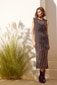 Abendkleid in Web-Optik