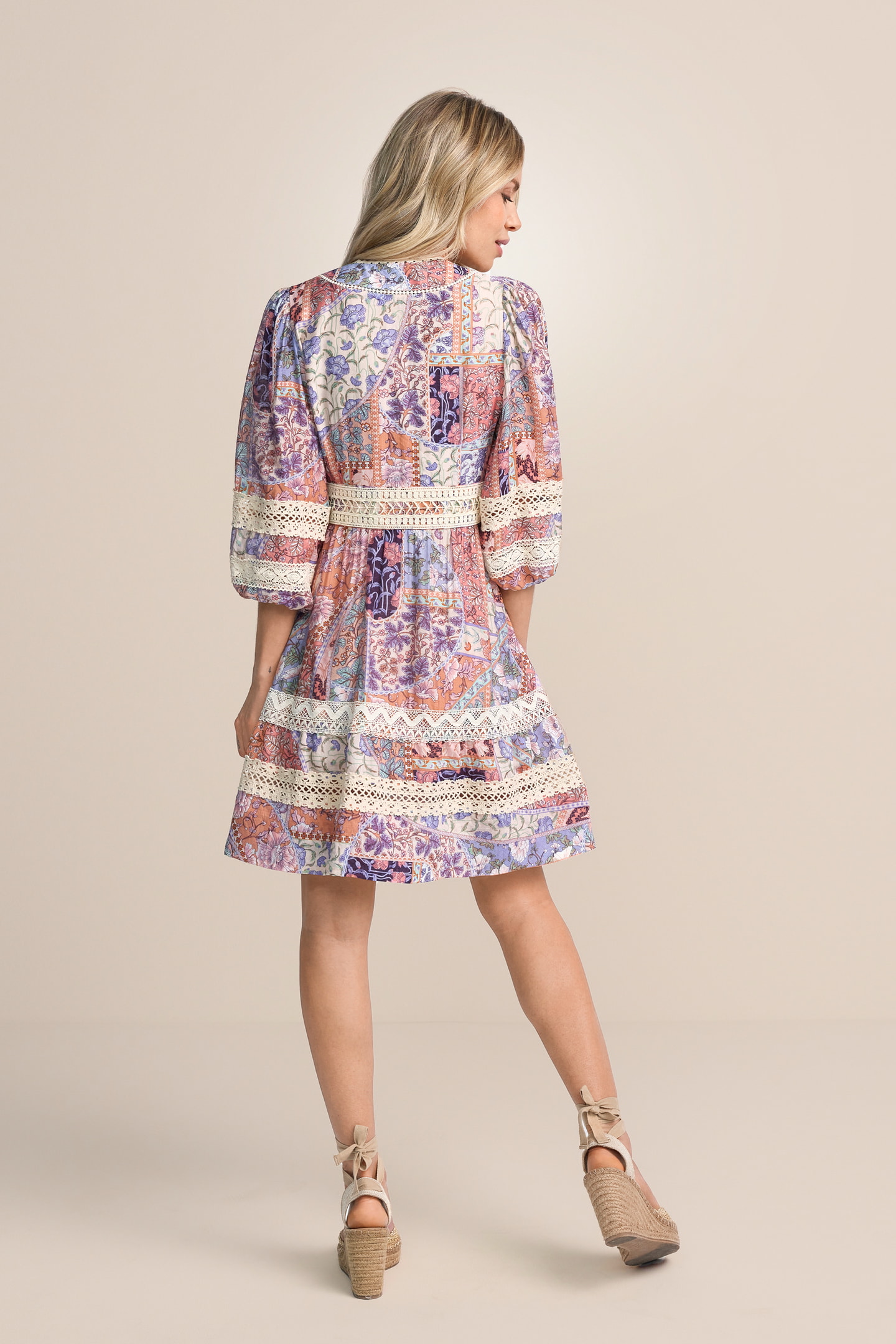 Bedrucktes Chiffonkleid