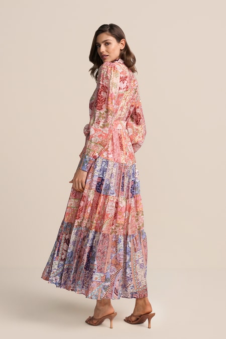 Maxikleid mit Knopfreihe