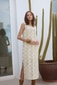 Besticktes Chiffonkleid