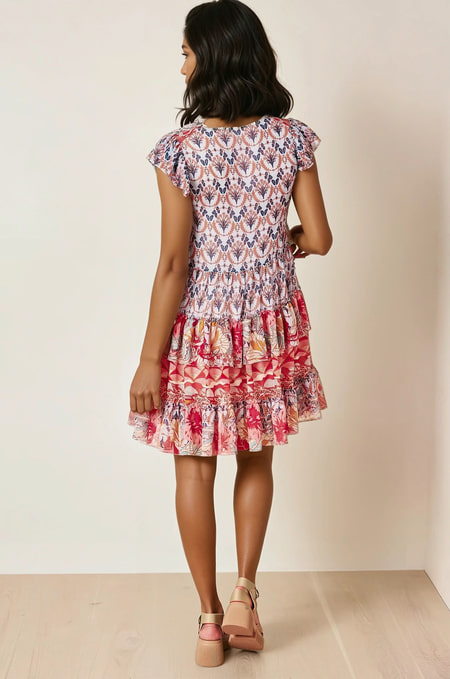 Grafisches Freizeitkleid