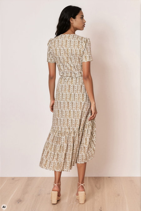Vokuhila Wickelkleid
