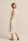 Besticktes Chiffonkleid