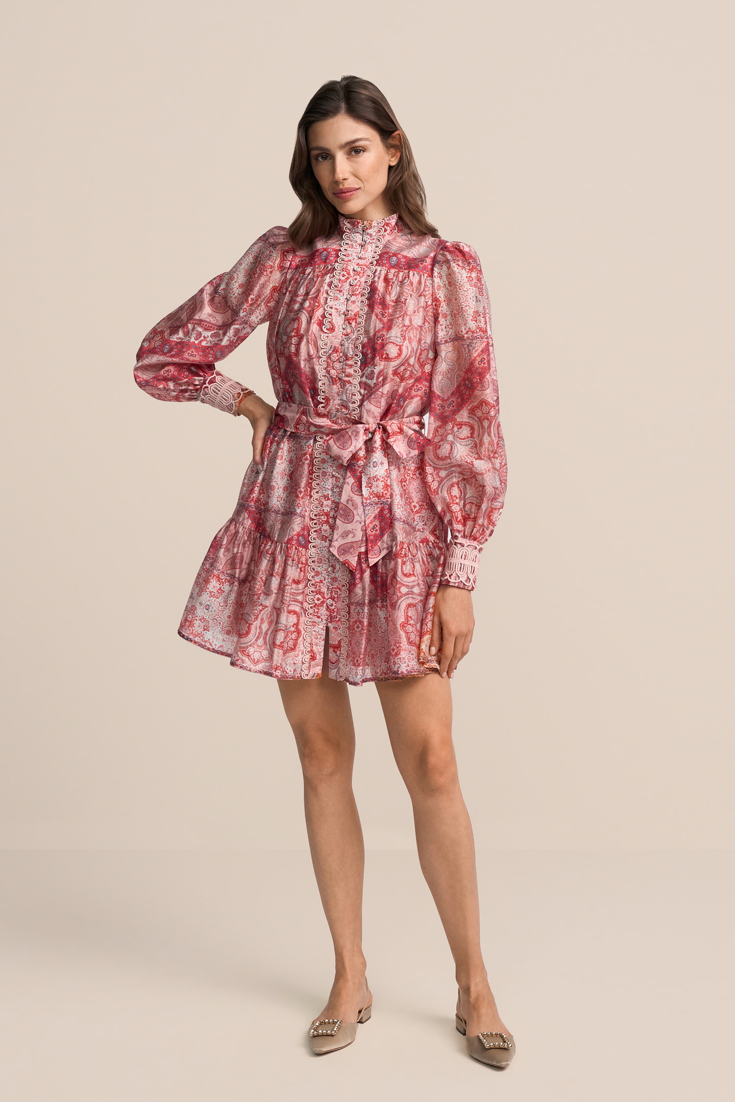 Blusenkleid mit floralem Print