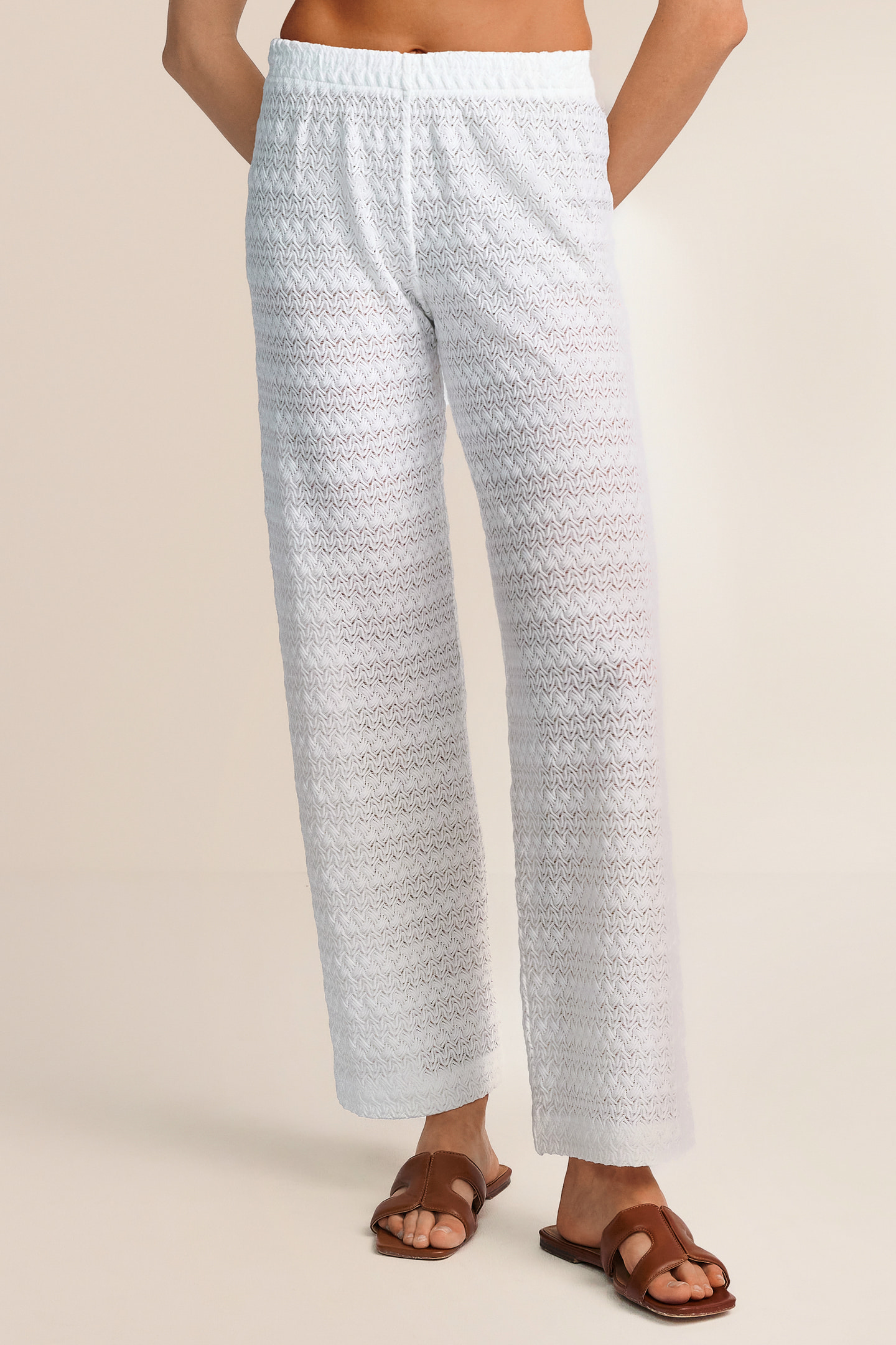 Hose Strickoptik