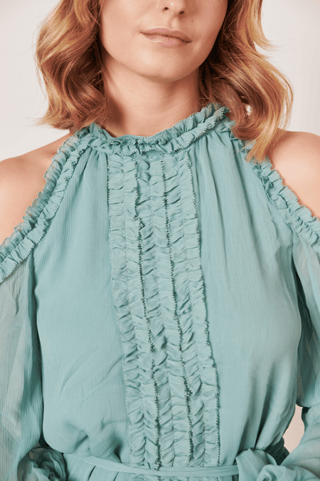 Offshoulder ruffle dress