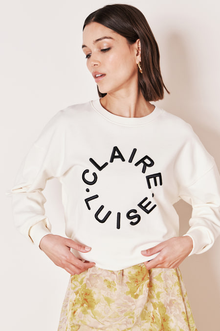 Sweatshirt mit Stickerei