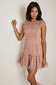 Kurzes Kleid mit Lochspitze