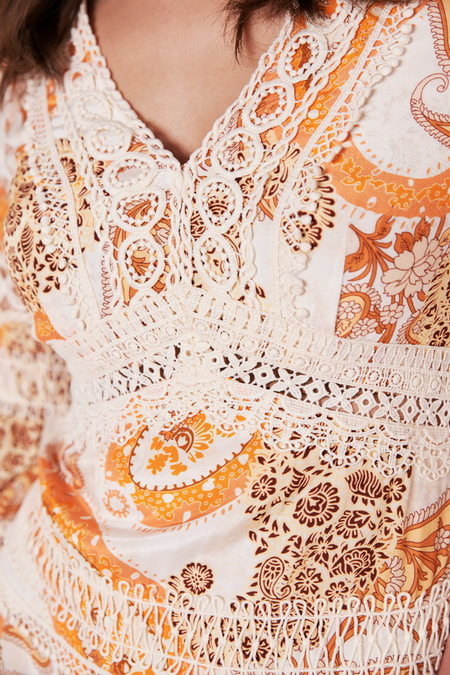Paisley pattern summer dress