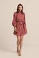 Spitzenkleid mit Knopfleiste