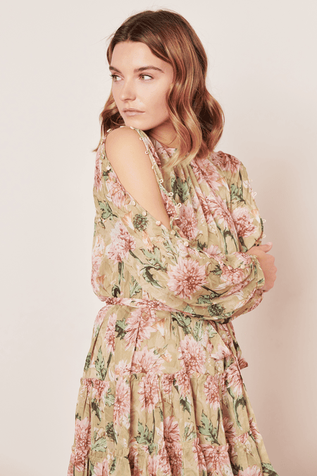 Floral volant dress