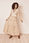Florales Kleid mit Borten