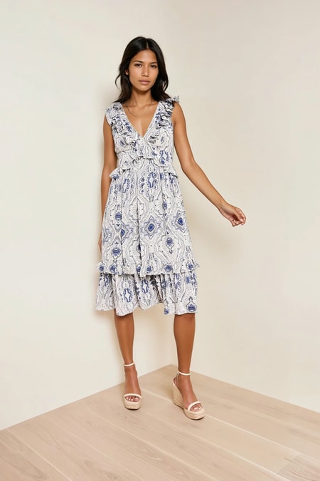 Midikleid mit Ornamenten
