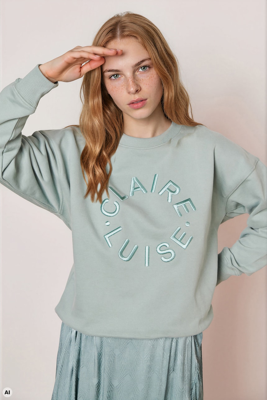 Sweatshirt with embroidery