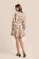 Florales Kleid mit Schleife