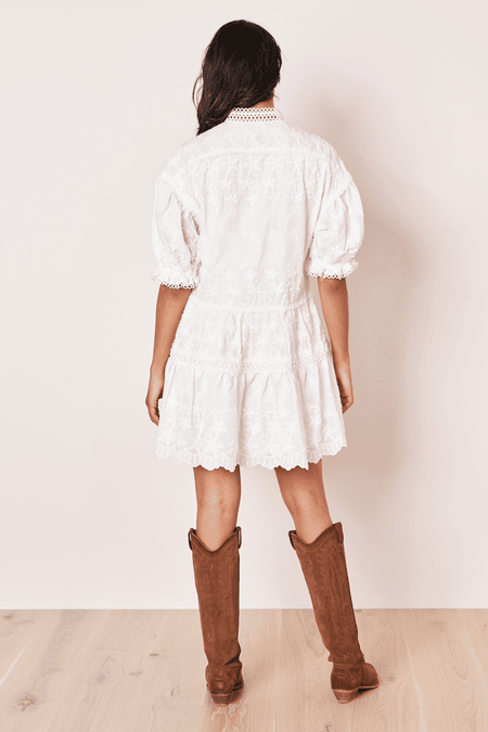 Lace embroidered hanging dress