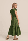 Midikleid mit Stickerei