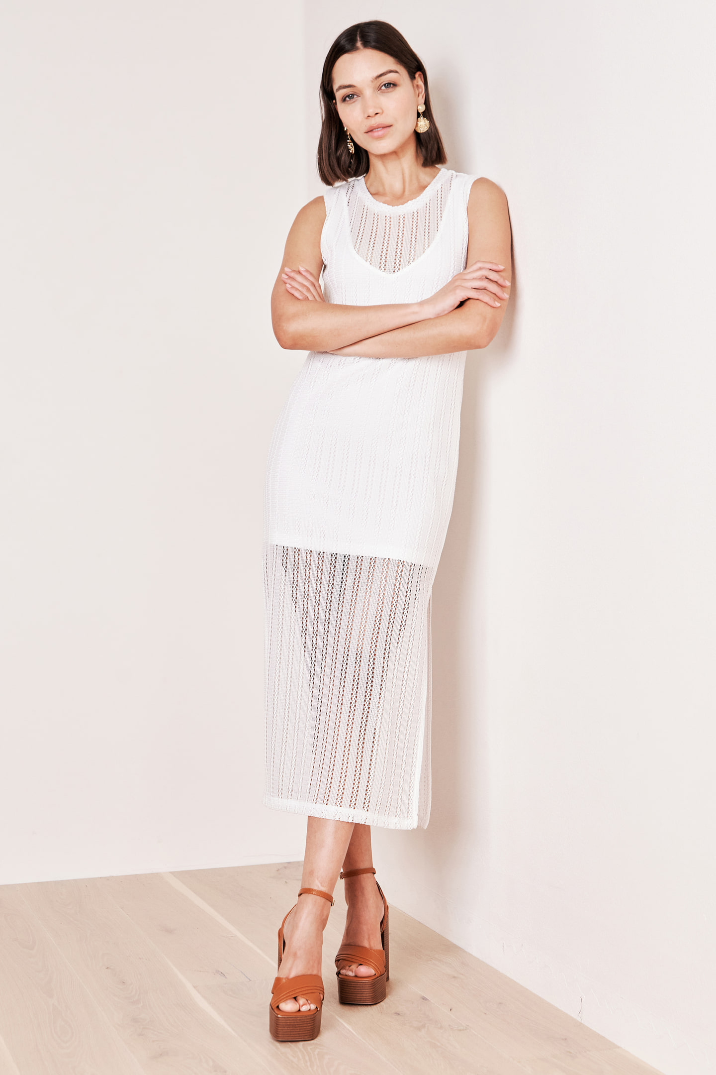 Flowing knitted dress