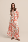Bedrucktes Wickelkleid