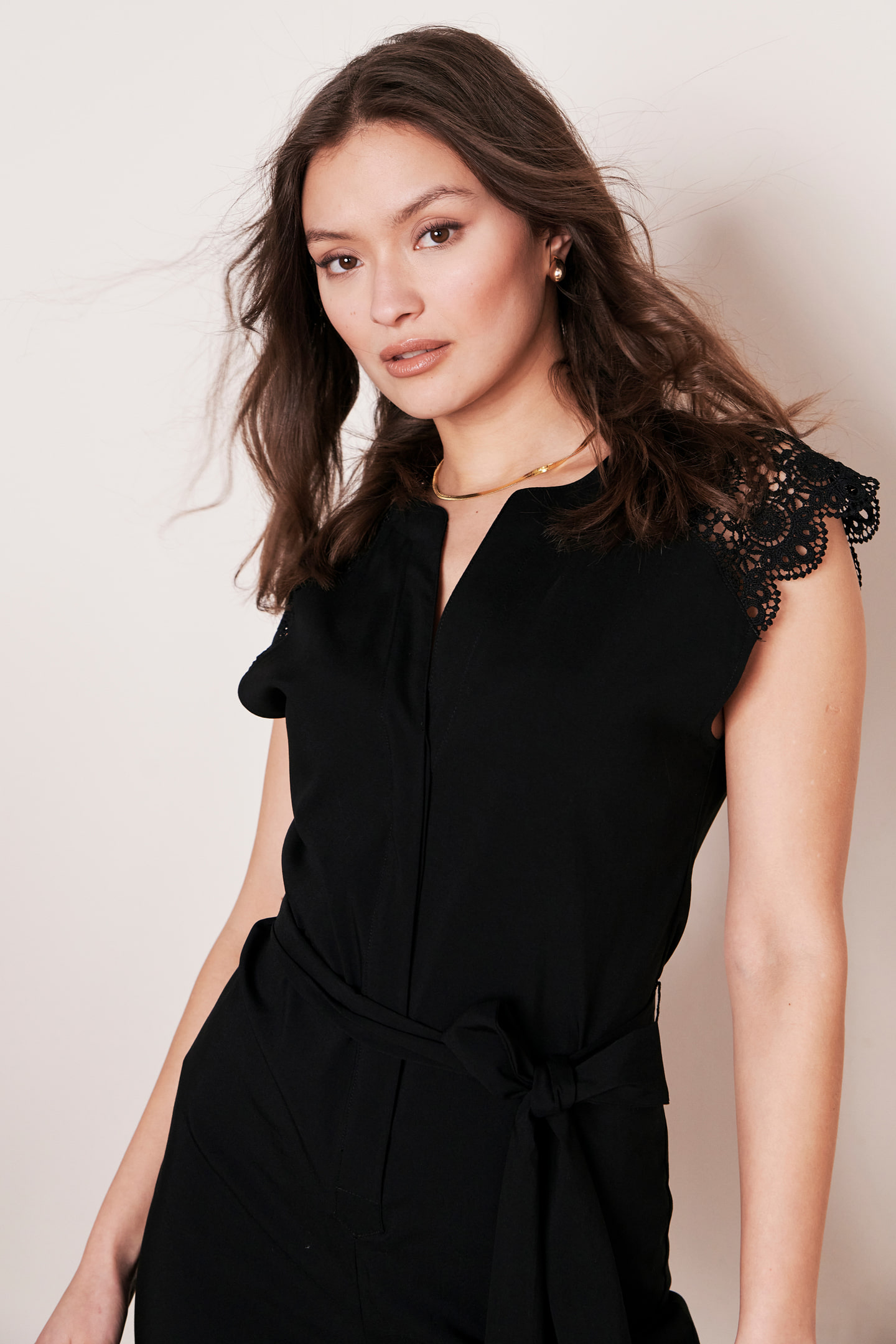 Jumpsuit with lace details