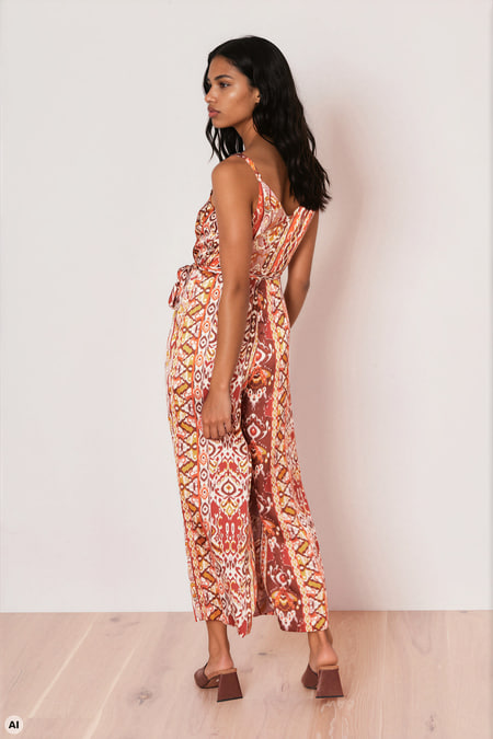 Gemusterter Jumpsuit