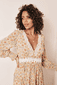 Florales Kleid mit Borten
