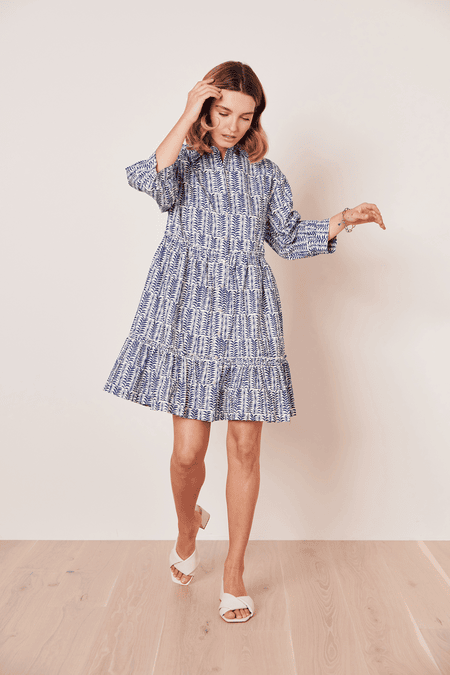 Wide shirt blouse dress