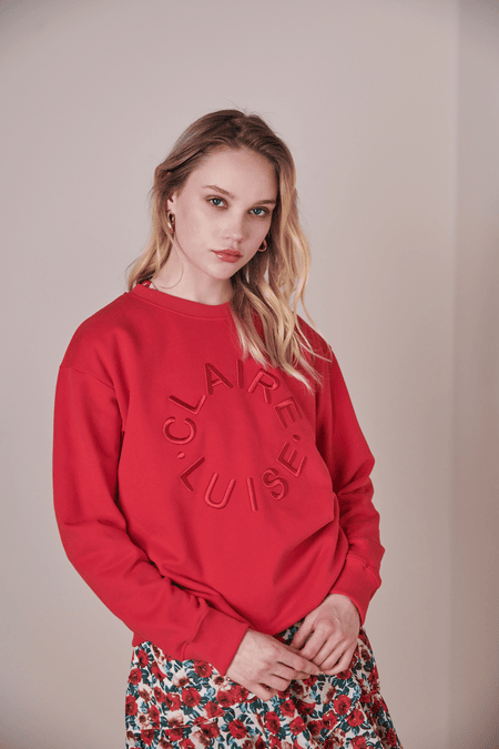 Sweatshirt mit Stickerei