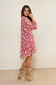 Gemustertes Chiffonkleid