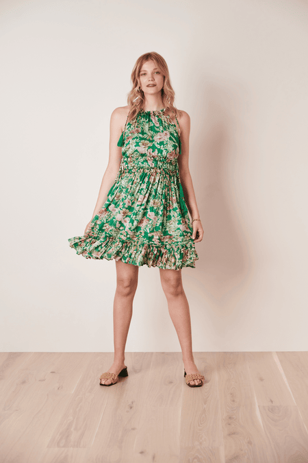 Hochgeschlossenes Sommerkleid